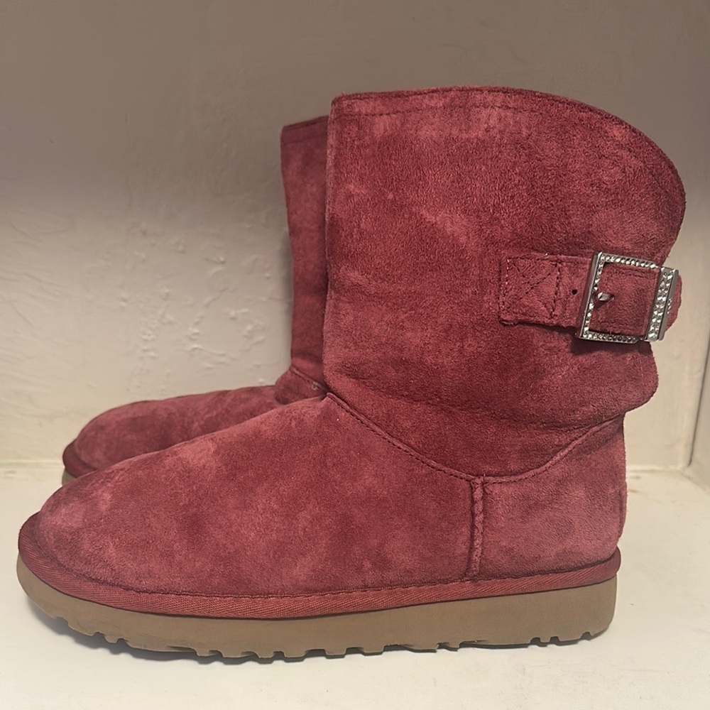 UGG Winter Boots Ankle Height Suede